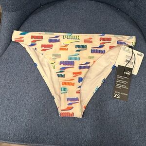 NWT Women’s Puma multicolored Bikini Bottom XS Summer Beach